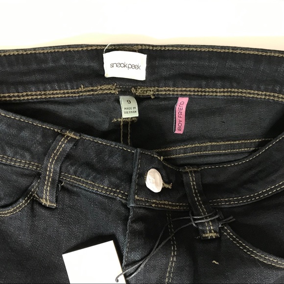 Sneek Peak Distressed Boyfriend Jeans - Picture 6 of 7